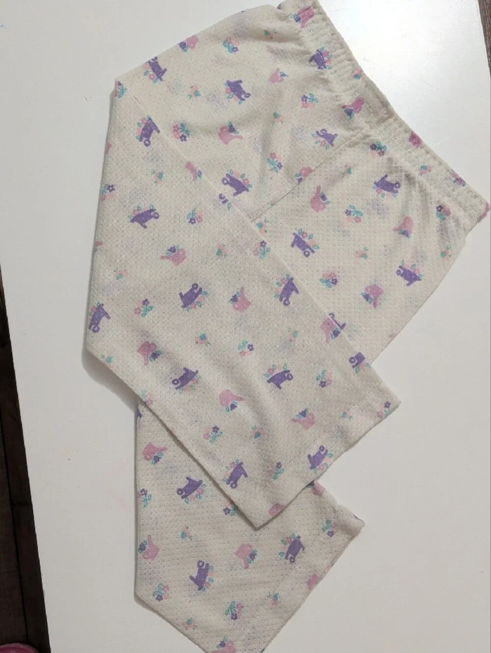 Vintage Disney Jog Togs Minnie Mouse Pastel Skateboard Raglan Pajama Set